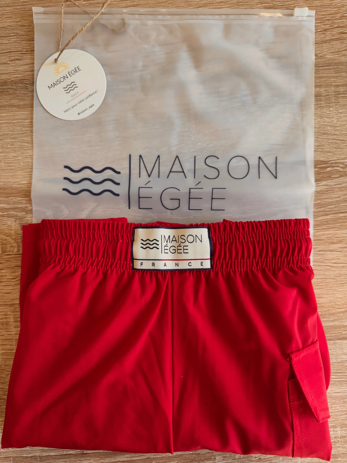 Maillot de bain Homme - Rouge Coquelicot Maison Égée